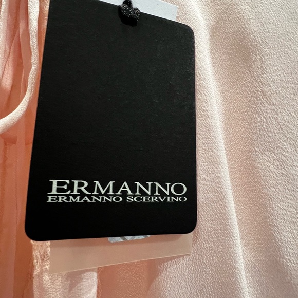 Ermanno Scervino LUXURY Mulberry Silk Blouse Made In Italy 2020 ResortCollection - Picture 7 of 13